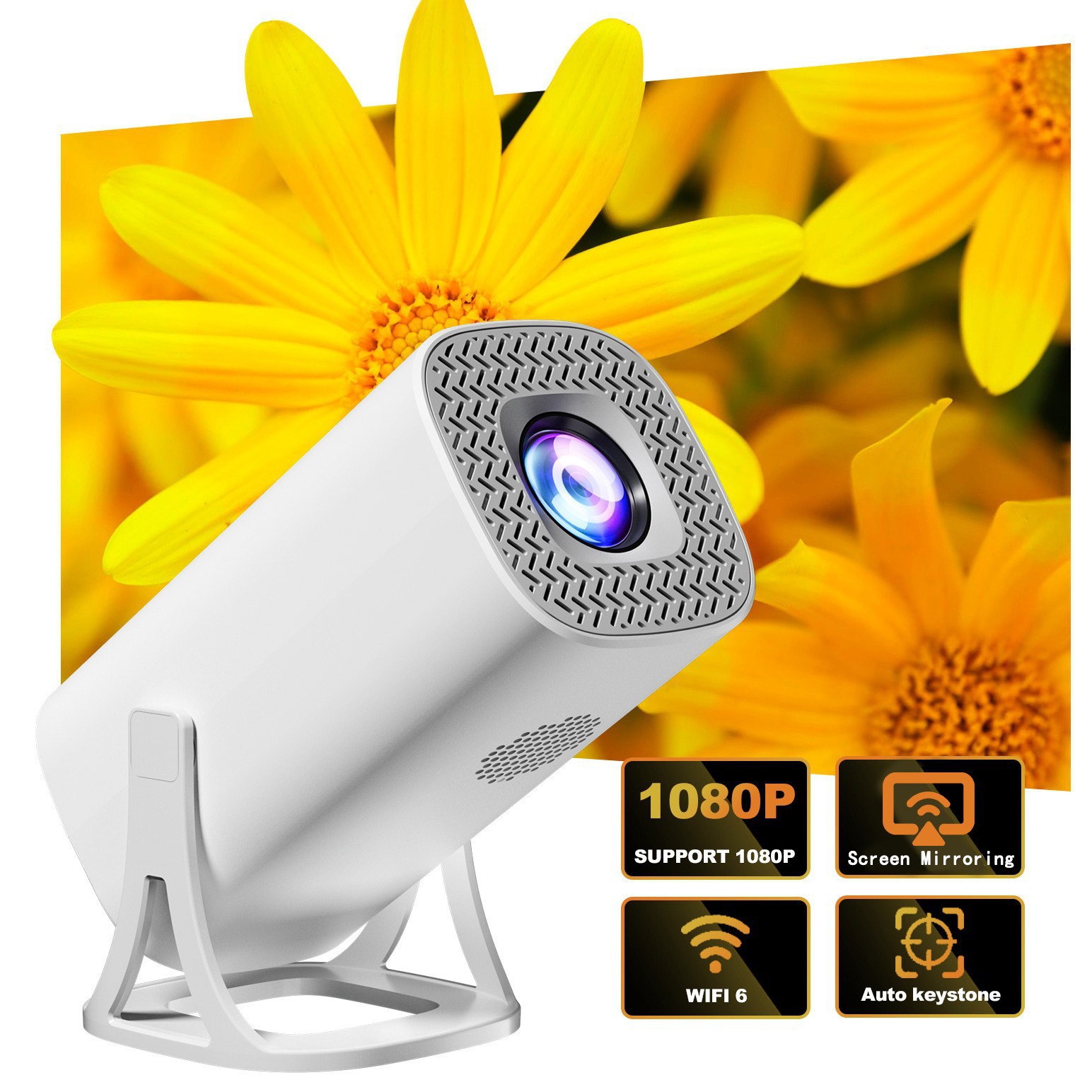 Comercio exterior proyector doméstico S40 / S40pro interior dormitorio sala de estar fuente de proyector inteligente fabricante