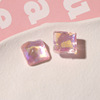 Square starry sky, resin, earrings, hairgrip, phone case, new collection, handmade, wholesale