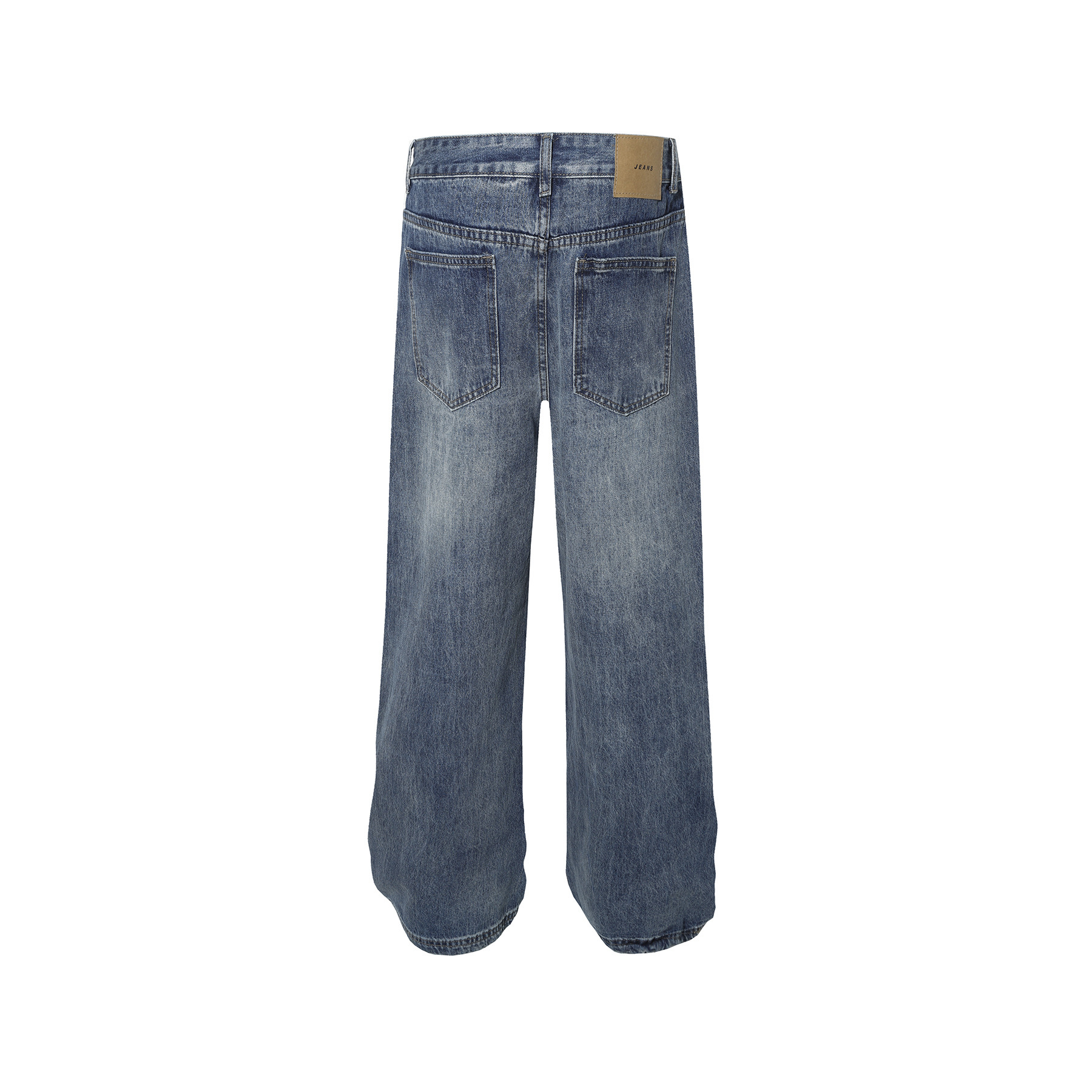 YON MODISH Vêtements pour hommes 2024 Automne Nouveau produit Meichao High Street Lavable Polyvalent Jeans à jambe droite_voghion.com