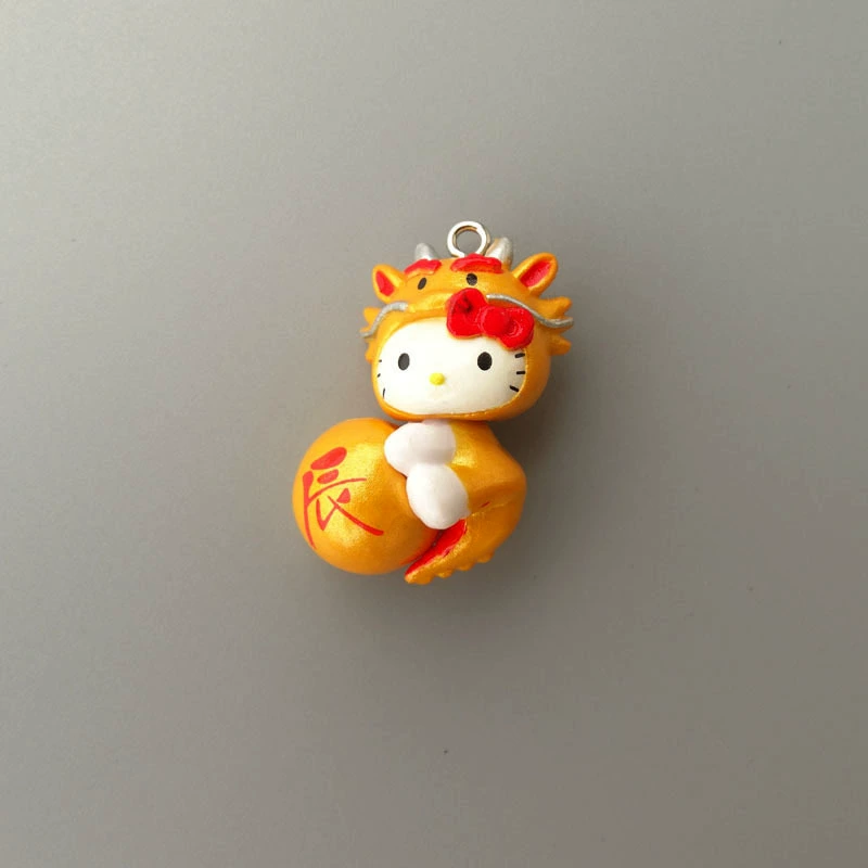 Hello Kitty, маленькая мини-фигура, подвеска, handmade