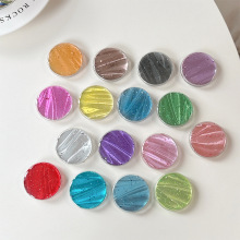 圆形纯色银箔亮片手机气囊支架粘贴式韩国ins风小众创意指环批发