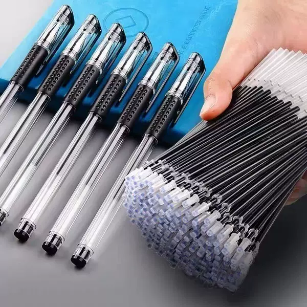 Gel Pen Refills 0.5mm Black Red Blue Replacement Refills Bullet Tip Full Needle Tube Signature Pen Carbon Pen Wholesale Universal Type