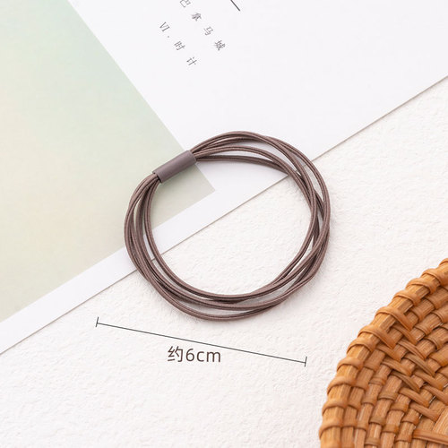 Four-in-one high elasticity seamless headband rubber band hair rope headband simple Japanese and Korean hair tie deep ponytail hair tie