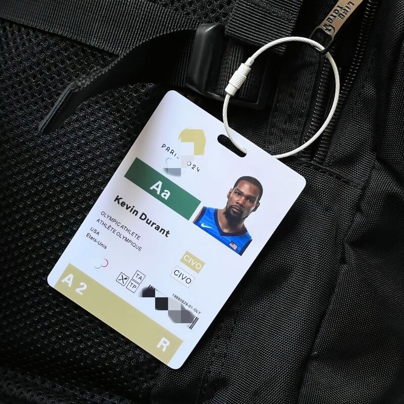 American Basketball Dream Team Pendant James Curry Durant Paris Entry Card Fans Pendant Collection Memorial