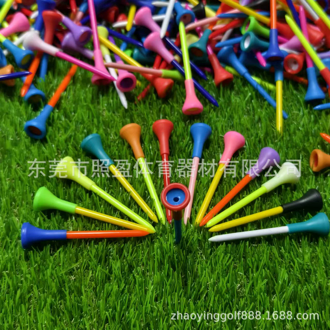 Гольф двойной резиновый Тройник иглы для гольфа высокий мяч для гольфа мяч для ногтей тройник 83 мм