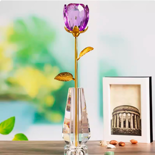 새싹 스타일(보라색) + 꽃병