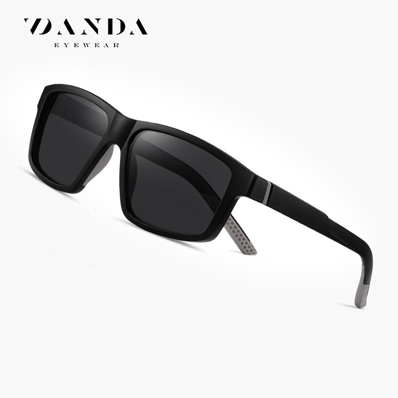 Spot al por mayor polarizador S12112 moda bicolor inyección montura cuadrada gafas de sol para conducir al aire libre gafas de sol