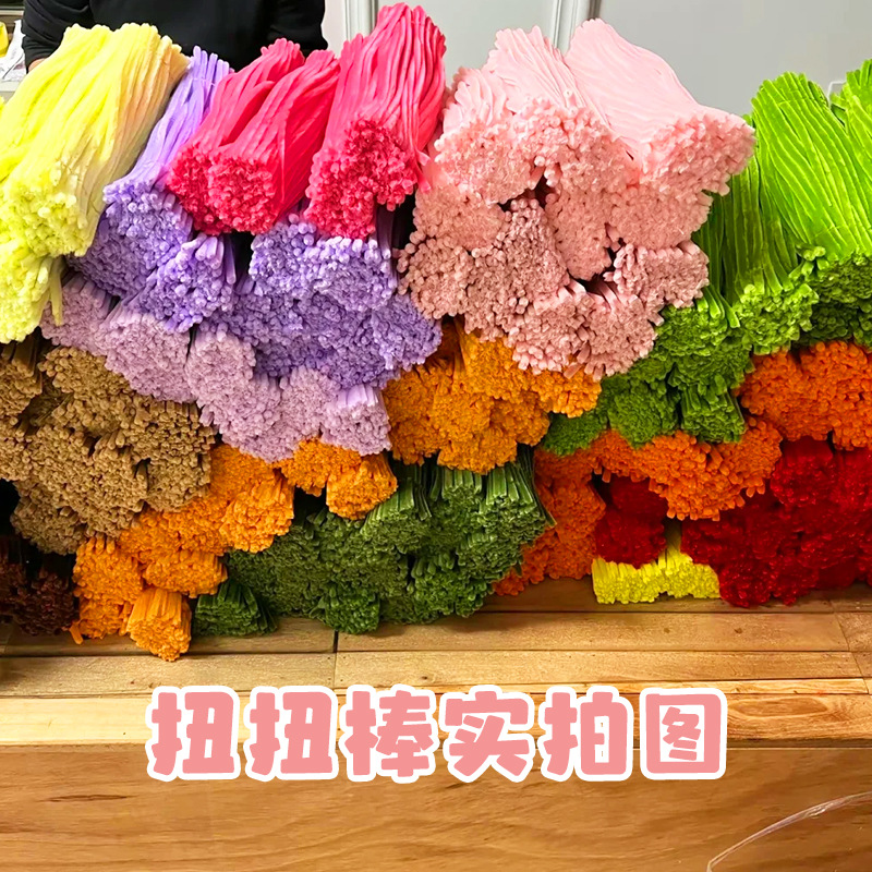 [Gran cliente] paquete de material DIY de flores hechas a mano con barra de torsión criptografida para niños en jardín de infantes image 5