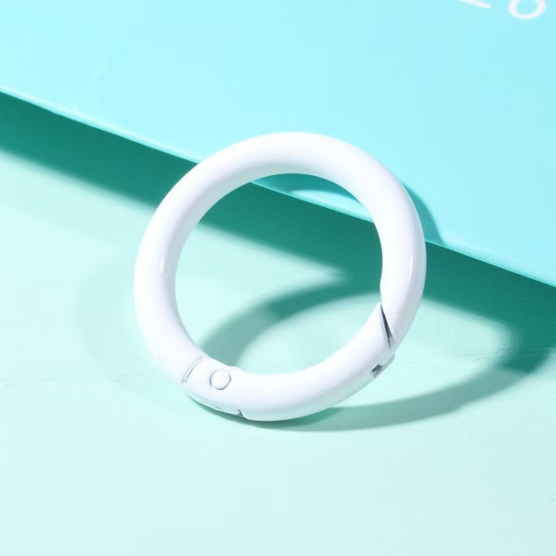 25mm 스프링버클 [화이트] - 인터넷 연예인 핫모델 1팩 [빠른그랩]