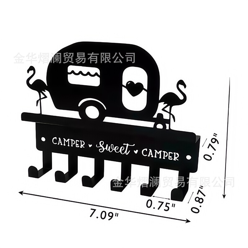 クロスボーダー創意デザイン起爆HOMEアルファベット置物フックキッチンフックホームキー収納鉄芸ラック|undefined