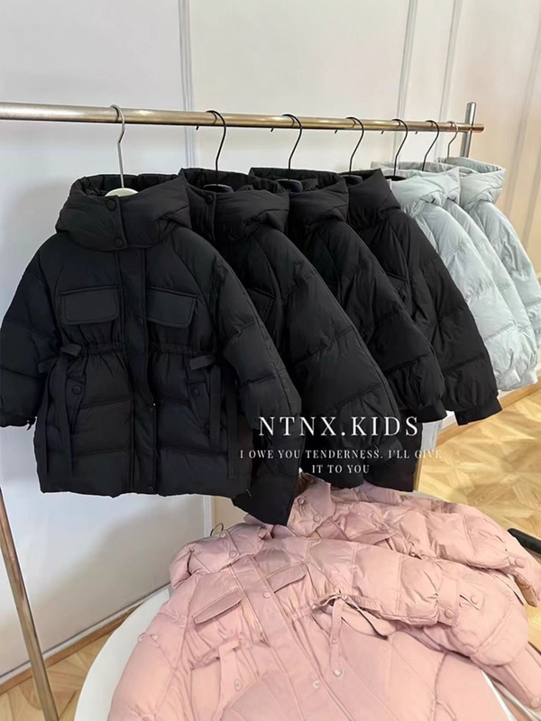 女童冬装羽绒棉服洋气小女孩中长款棉衣外套冬季儿童加厚棉袄韩国|undefined