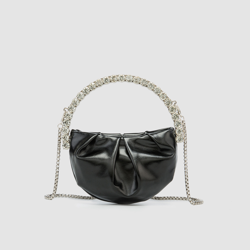 Women's Mini Pu Leather Solid Color Classic Style Square Zipper Handbag display picture 4