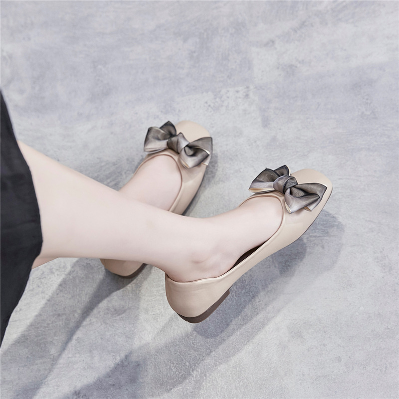 Sandal nữ quai chữ V đế bệt mũi bít phong cách Hàn Quốc — AH168 Màu mơ