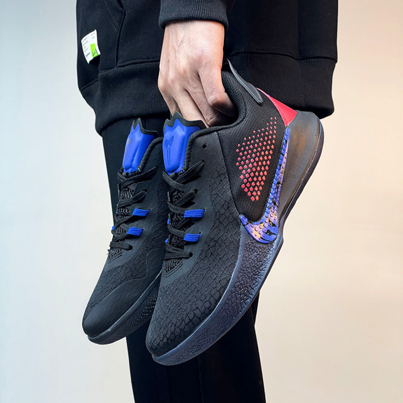 Kobe Bryant Black Mamba Spirit 2 Generation 5 Venom Breathable Low-top Combat Basketball Shoes GT Cut Male Putian Genuine