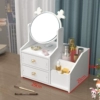 Single-sided deer antler mirror white