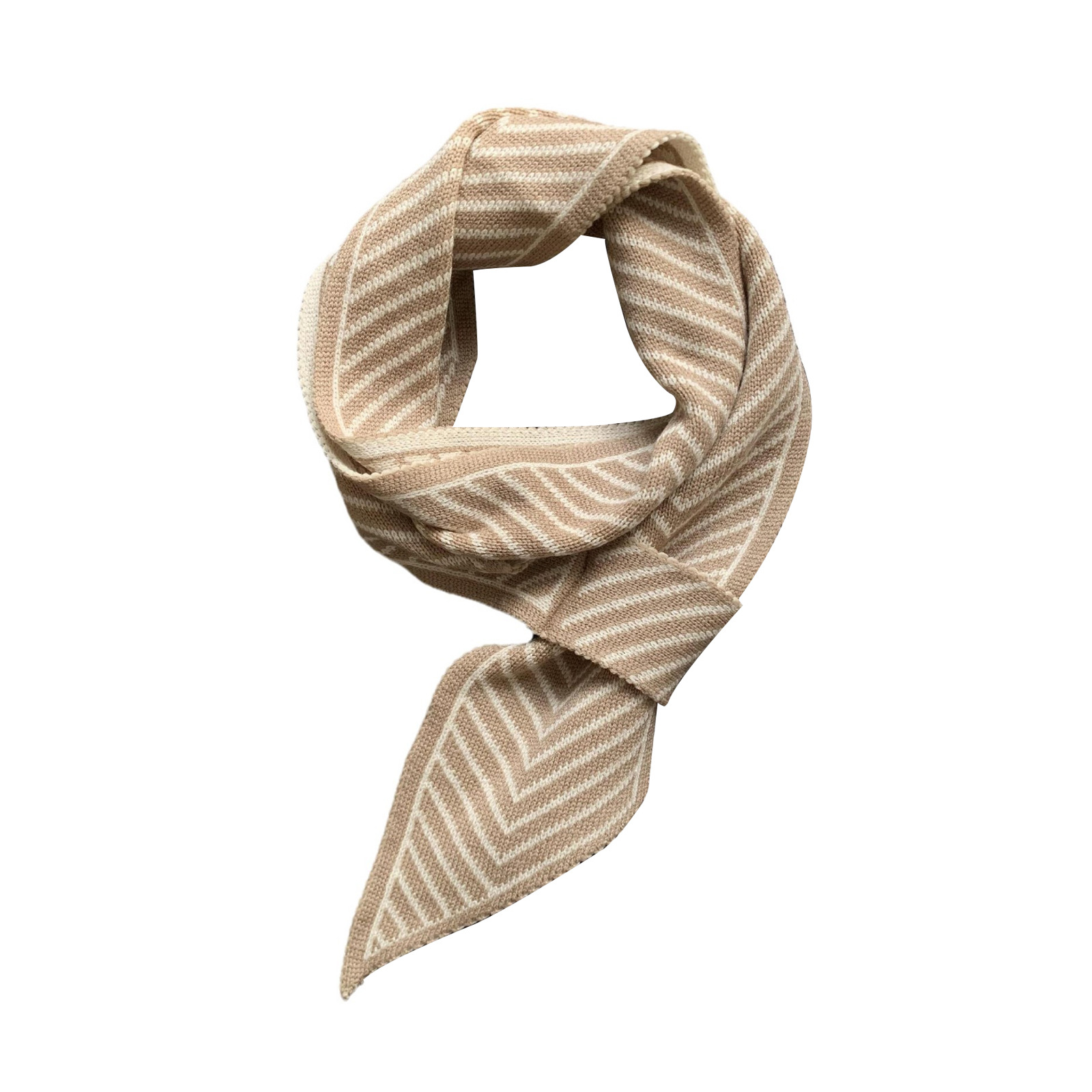 Bufandas de punto de alta sensación de nuevo estilo coreano otoño invierno versátil tablero de ajedrez perforación toallas de orejas perezosas cruzada guillera