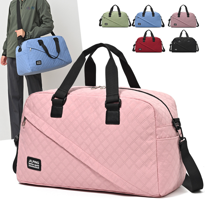 Comercio exterior al por mayor 2024 nuevo estilo casual color sólido bolsa de viaje de gran capacidad viaje al aire libre bolso diagonal de un solo hombro