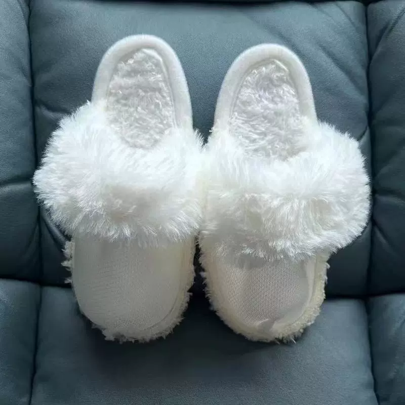 洞洞鞋内胆冬季可拆卸加绒童鞋鞋套保暖洞洞鞋套加厚毛绒洞洞鞋套