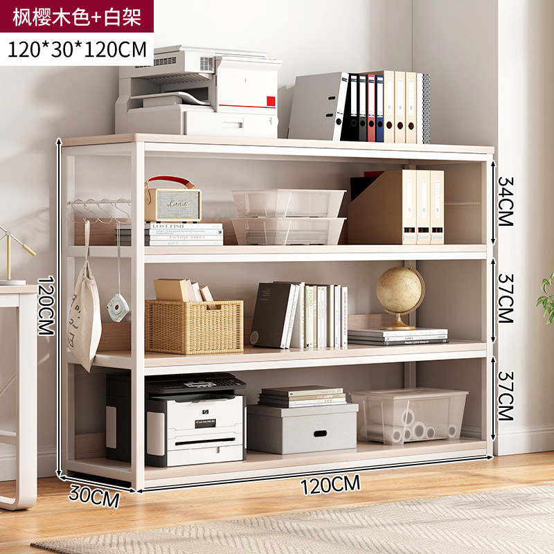 Piso multi-capa de almacenamiento rack de hierro multifuncional simple estantería Escritorio de oficina estante de almacenamiento de pared image 18