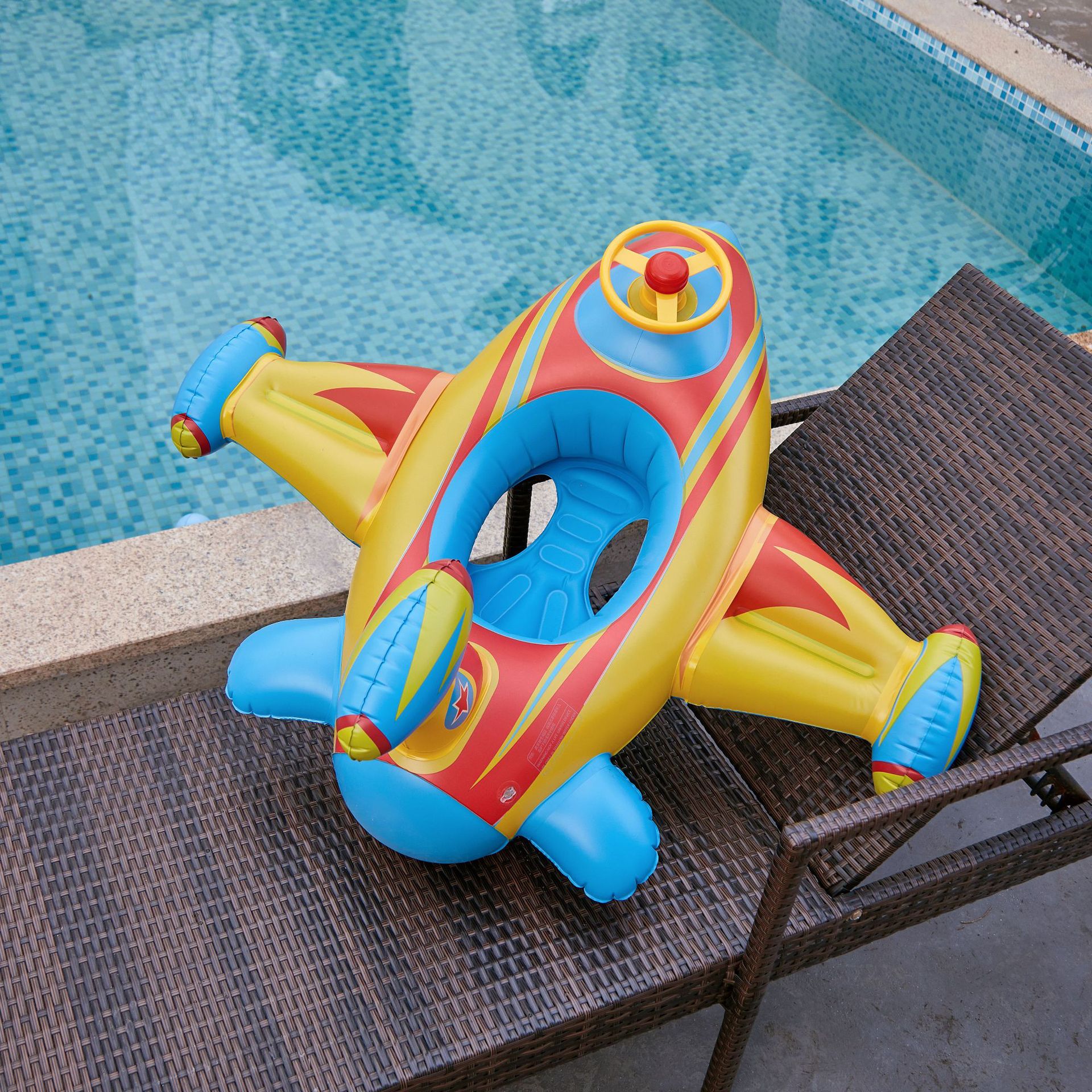 Thicken Small Airplane Swim Ring display picture 3