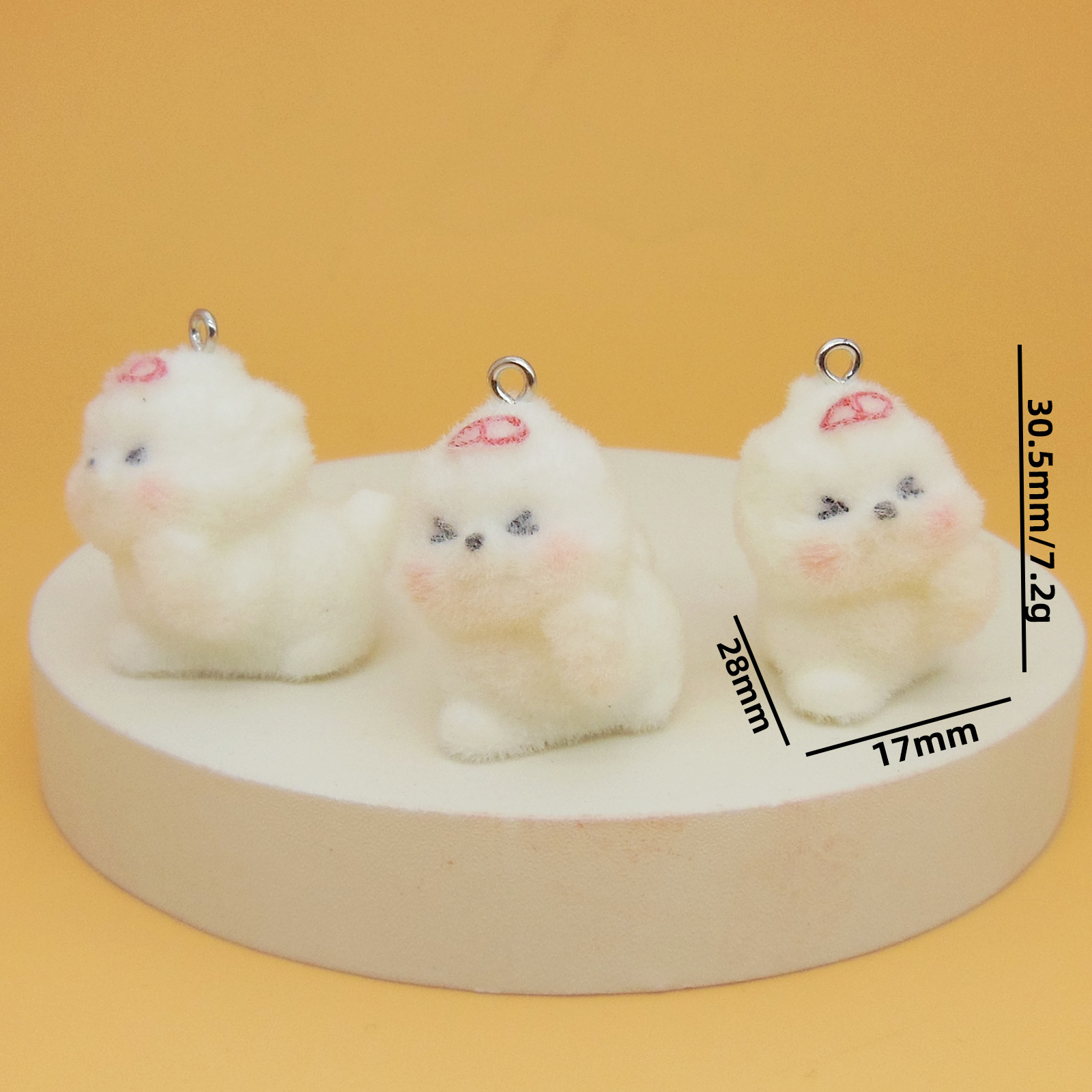 빨간 머리핀 강아지
