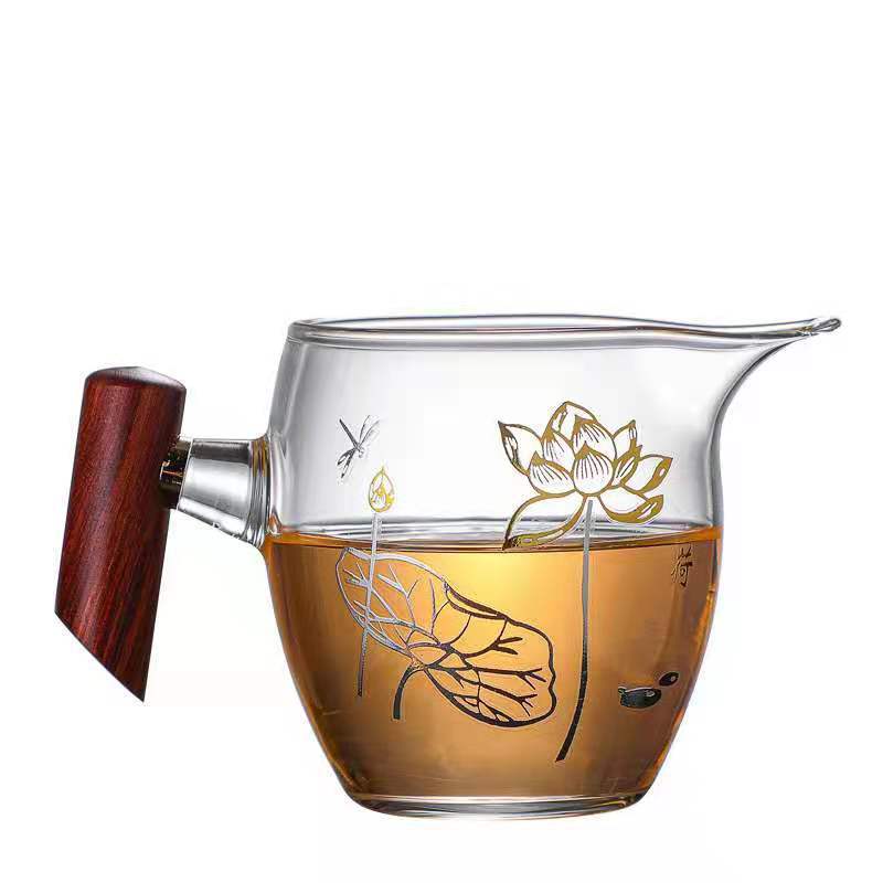 Wood bird male cup tall and wide lotus