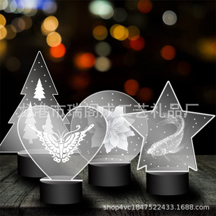 Cross-border Hot Selling Acrylic Transparent Light Board 2mm Blank Light Board DIY Display Suitable for LED Light Base Display