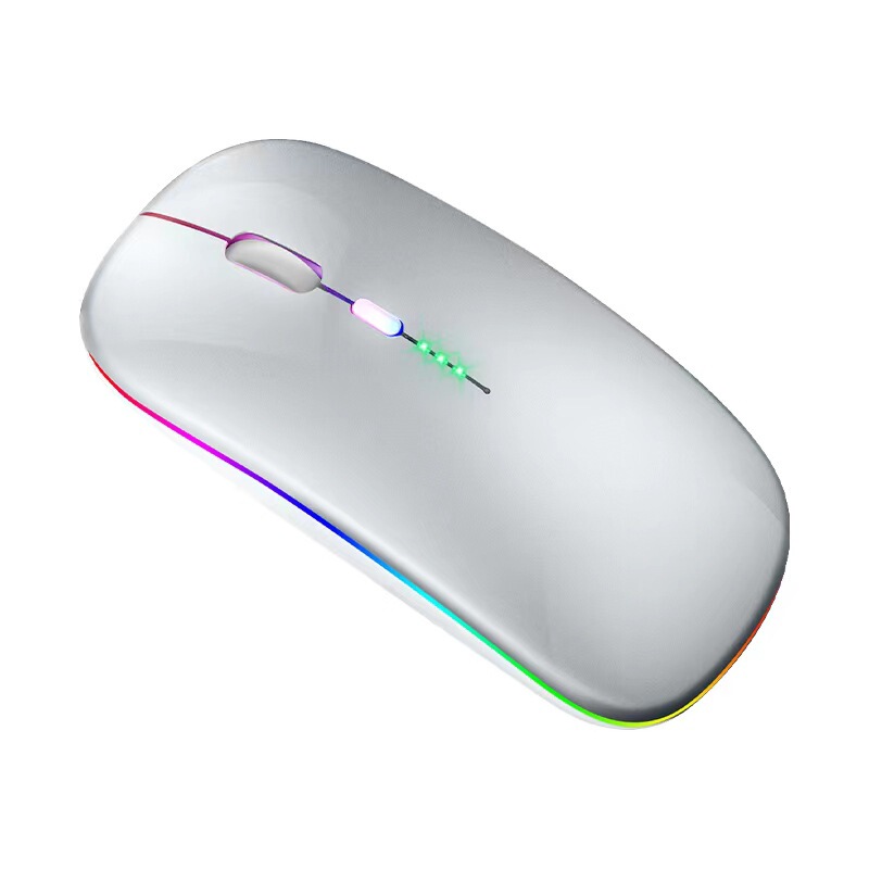 Applicable to Apple Huawei luminous Bluetooth mouse with power display dual-mode charging mouse 2.4G Wireless Mouse Applicable to Apple Huawei luminous Bluetooth mouse with power display dual-mode charging mouse 2.4G Wireless Mouse