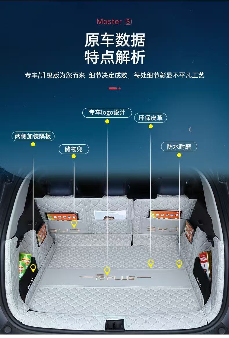 BYD Yuan Plus trunk mat, BYD Yuan Pro rear trunk mat, full coverage, for new energy vehicle interior modification