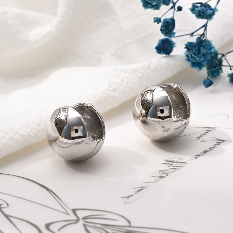 Simple Style Geometric Copper Ear Studs Plating Copper Earrings