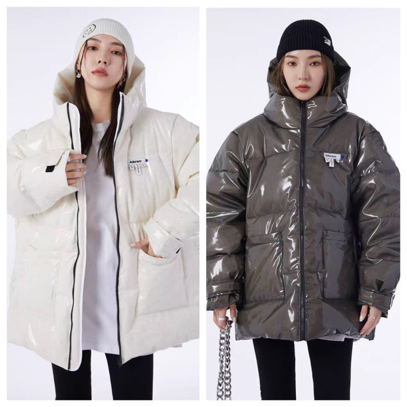 Ader Error Transparent Glossy down Jacket You Are My Glory Dilireba Same Style Winter Hooded Coat Ader Error Transparent Glossy down Jacket You Are My Glory Dilireba Same Style Winter Hooded Coat