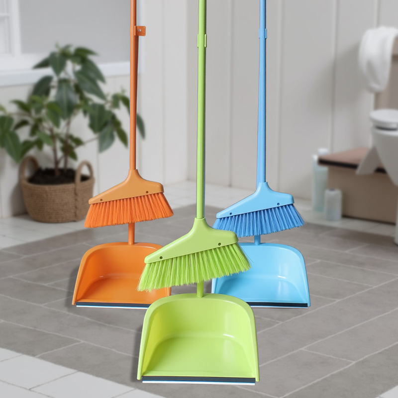 Cleaning Broom and Dustpan Set, Long-Haired Household Living Room Broom, Dustpan Brush, Suitable for Various Occasions, Can Be Shipped on Behalf of Others