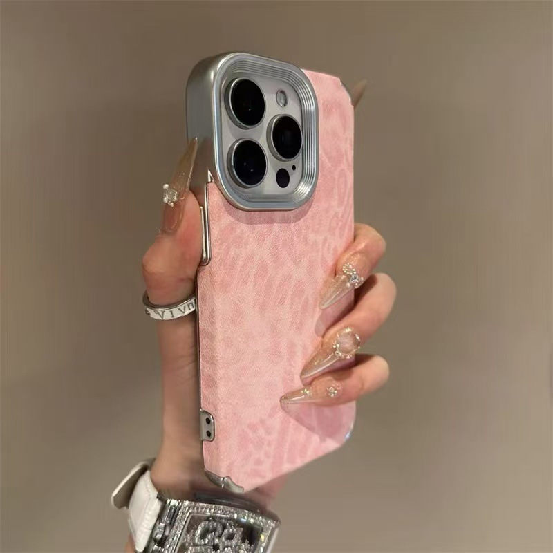 Estampado de leopardo de color sólido simple para iphone14/15ProMax funda para teléfono móvil 13 Apple 16Pro funda blanda 15 pareja