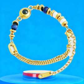 跨境热销100种语言我爱你钛钢不掉色投影手链小香风手串图片定 制