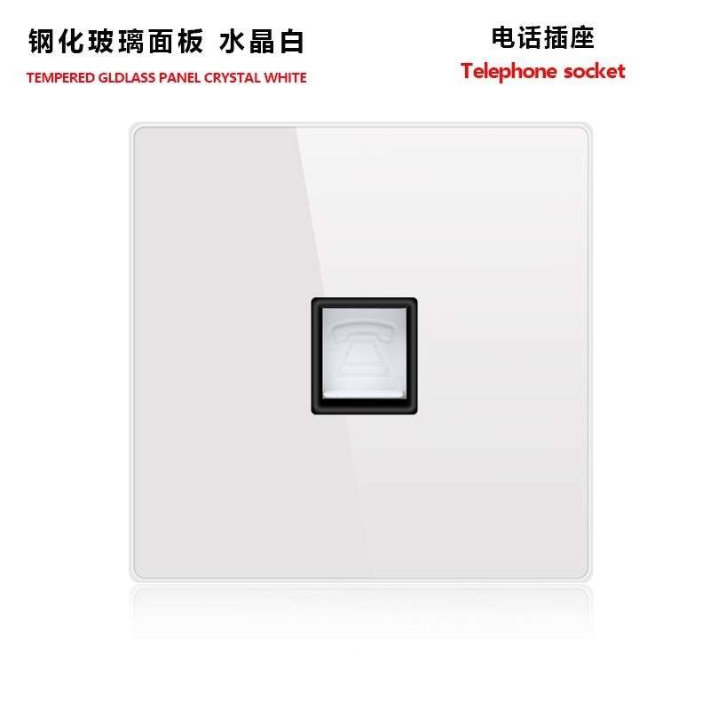 外国貿易トグルリセットスイッチソケット強化ガラスパネルLEDライトEUドイツプラグアメリカ標準フランスプラグロシア英国プラグ|undefined