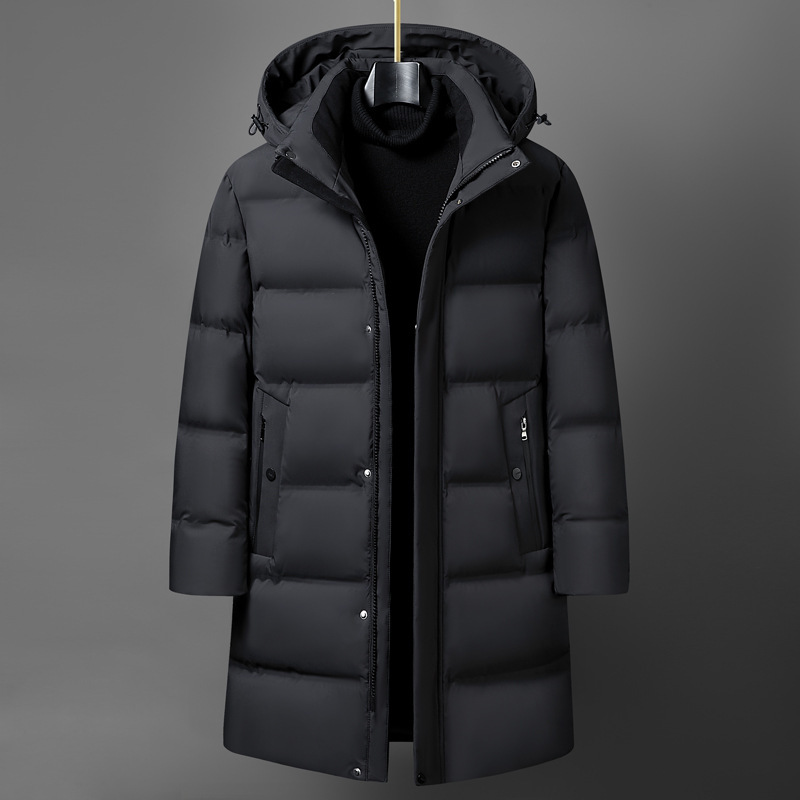 2026 Model 6809 Men's Rubber-Coated Anti-Down, Extended-Length, Hooded down Jacket, Price Controlled at 298 Yuan 2026 Model 6809 Men's Rubber-Coated Anti-Down, Extended-Length, Hooded down Jacket, Price Controlled at 298 Yuan