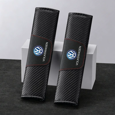Backrest Seat, Seat belt shoulder pad - volkswagen-black-1-pair