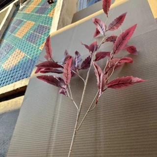 清仓仿真4叉艾叶草 家居婚庆婚礼礼堂吊顶装饰叶子仿真艾草叶