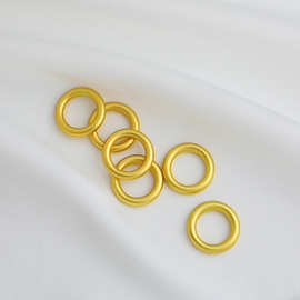 保色沙金包金素圈闭口圈 圆形跑环编绳材料diy手工连接圈饰品配件