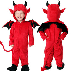 ハロウィーン子供コスチュームかわいい小悪魔コウモリパフォーマンス服男の子女の子コスプレ吸血鬼服