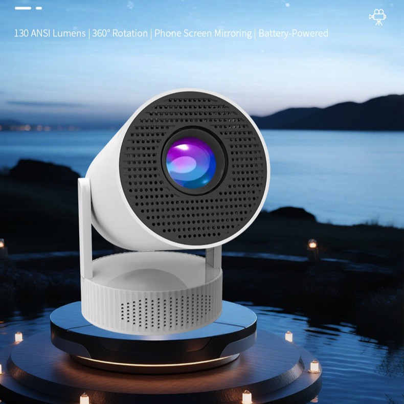 Cross-Border Hy300Promax Projector Built-In Battery Android 4K Home Projector Outdoor Portable Projector