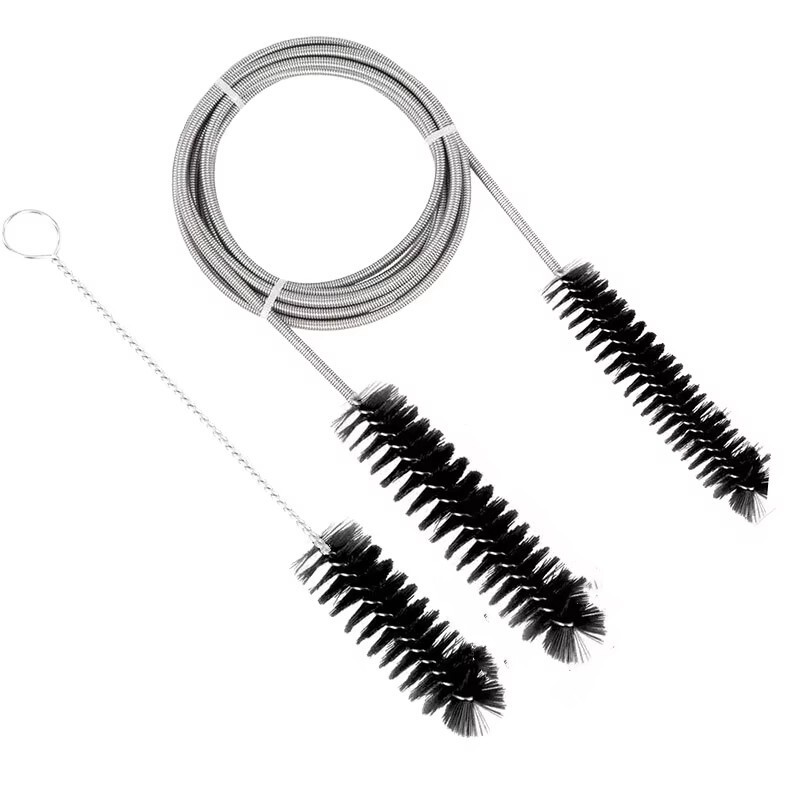 Stainless Steel Hose Cleaning Brush Multifunctional Cleaning Tool Nylon Hair Cpap Hose Cleaning Brush