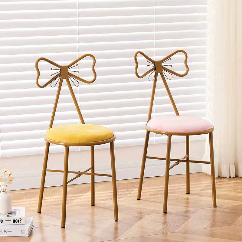 Скандинавская легкая роскошная повседневная спина кресло современный минималистский макияж сетка красная бабочка кресло ins спальня девчушка стул