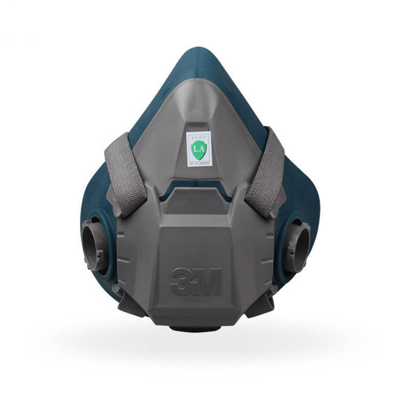 3M6502 máscara de gas de silicona de protección laboral media máscara con 6000 Series caja de filtro de veneno