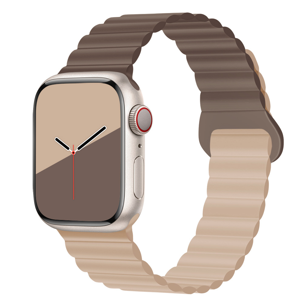 30g Weight Apple Smart Watch Magnetic Strap Classification Silica Gel Material Solid Color Pattern Casual, Fashion style Style Casual Fashion Style Solid Color Apple Smart Watch Magnetic Strap 58