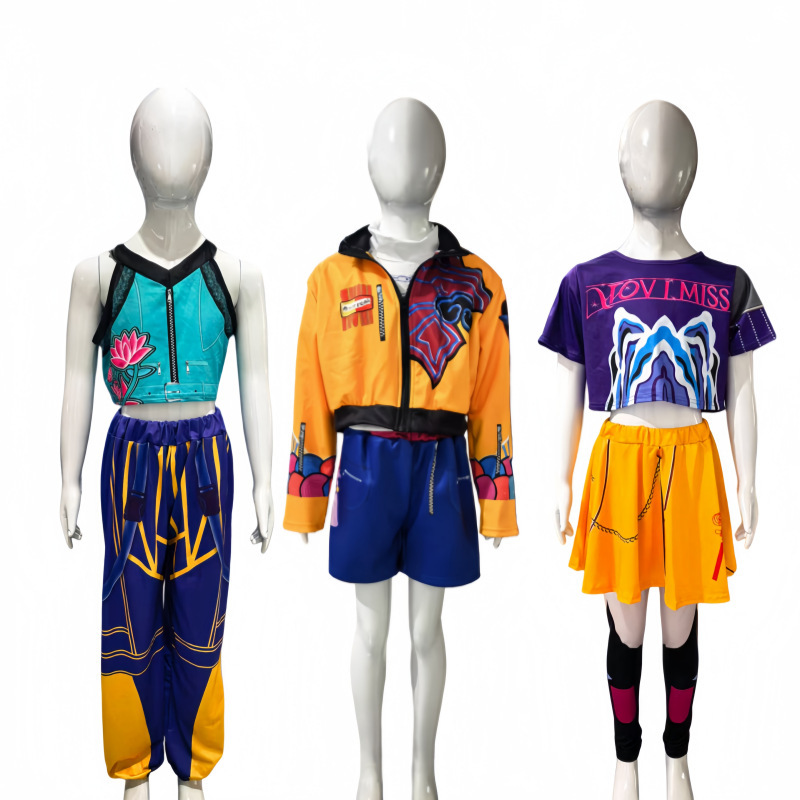 Cross-Border Cos Witch Hunter Group Rumi Zoy Mirah Cosplay Costume Girls Suit Role-Playing Demon Hunter