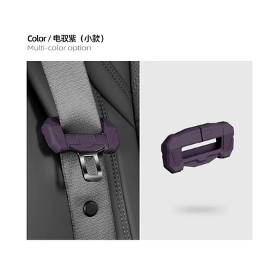 Patented car seat belt buckle Other Automotive Interior Supplies - mecha-seat-belt-small-single-electric-control-purple