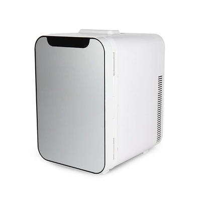 20-liter mini portable refrigerator for home use, suitable for students' dormitories, cosmetics, and car use (Soyuducular) - single-cooling-chip-multiple-displays-temperature-adjustment-no-compressor-no-refrigeration-function-110v-us-plug