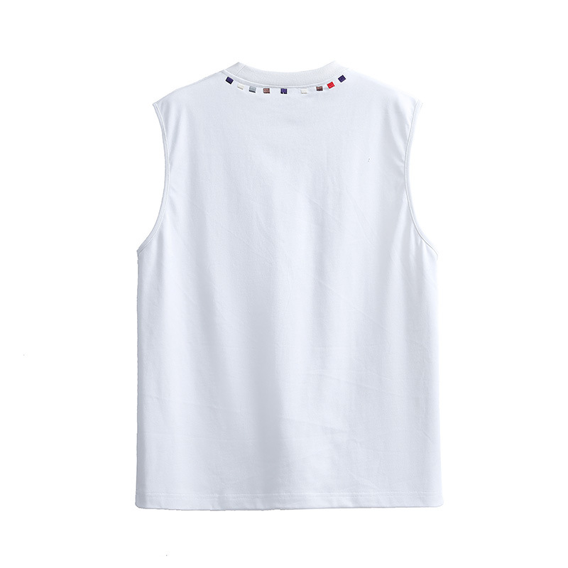 Camiseta sin Mangas Talla Grande para Hombre de Algodón Delgado Suelto para Uso Diario image 4