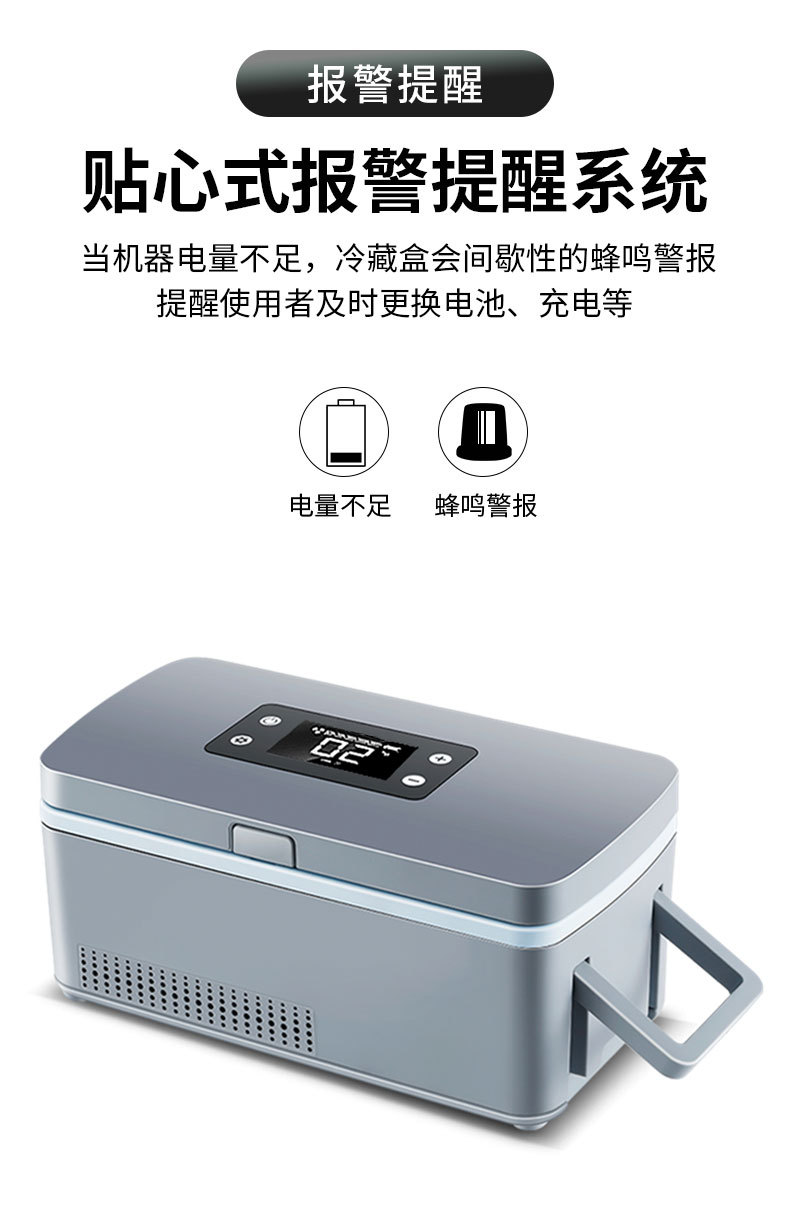 Portable Refrigerator for Insulin and Medicines, Low-Temperature Storage, Mini Portable Medicine Box for Travel